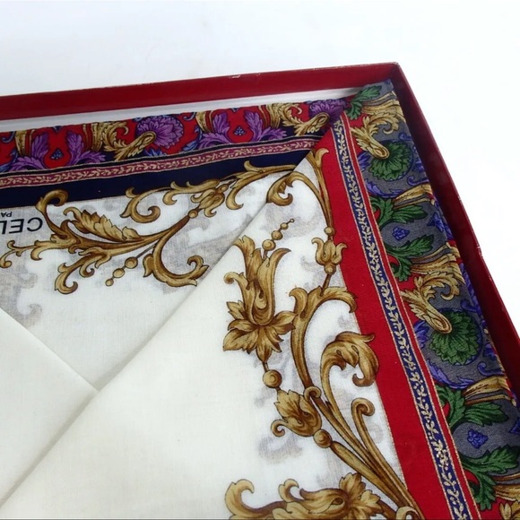 AUTH Celine 3 Piece Scarf Hair Tie Set - Picture 4 of 5